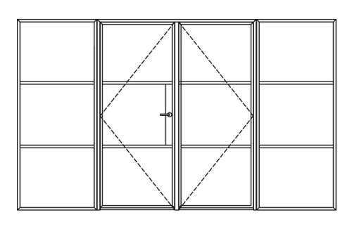 Double Door for interior screens