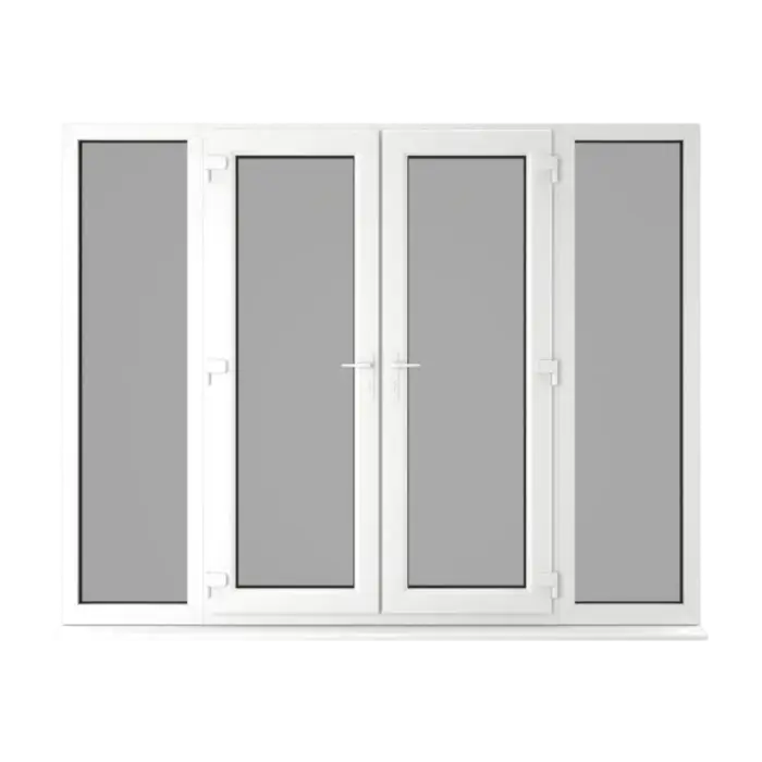French doors with two sidepanels